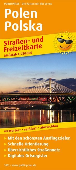 PUBLICPRESS Straßen- und Freizeitkarte Polen main product photo
