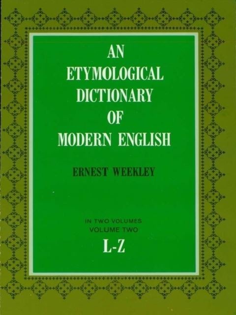 Etymological Dictionary of Modern English, Vol. 2 main product photo