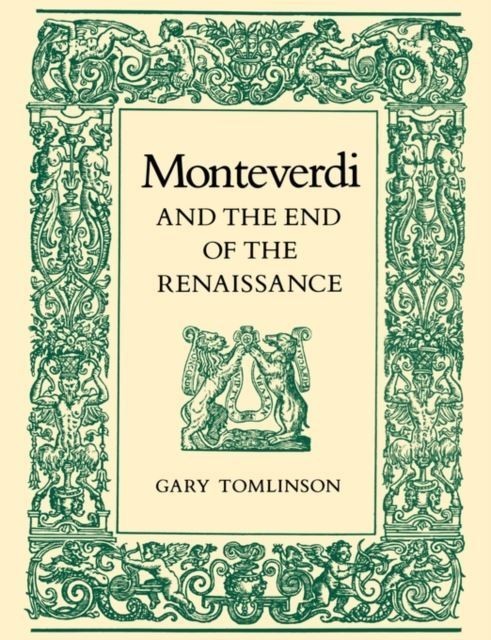 Monteverdi and the End of the Renaissance main product photo