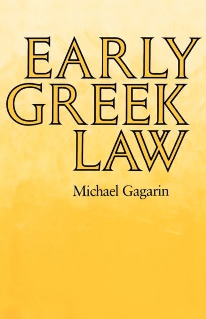 Early Greek Law main product photo