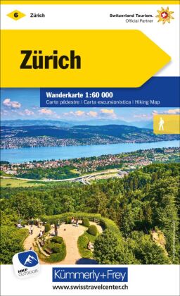 Kümmerly+Frey Wanderkarte 6 Zürich 1:60.000