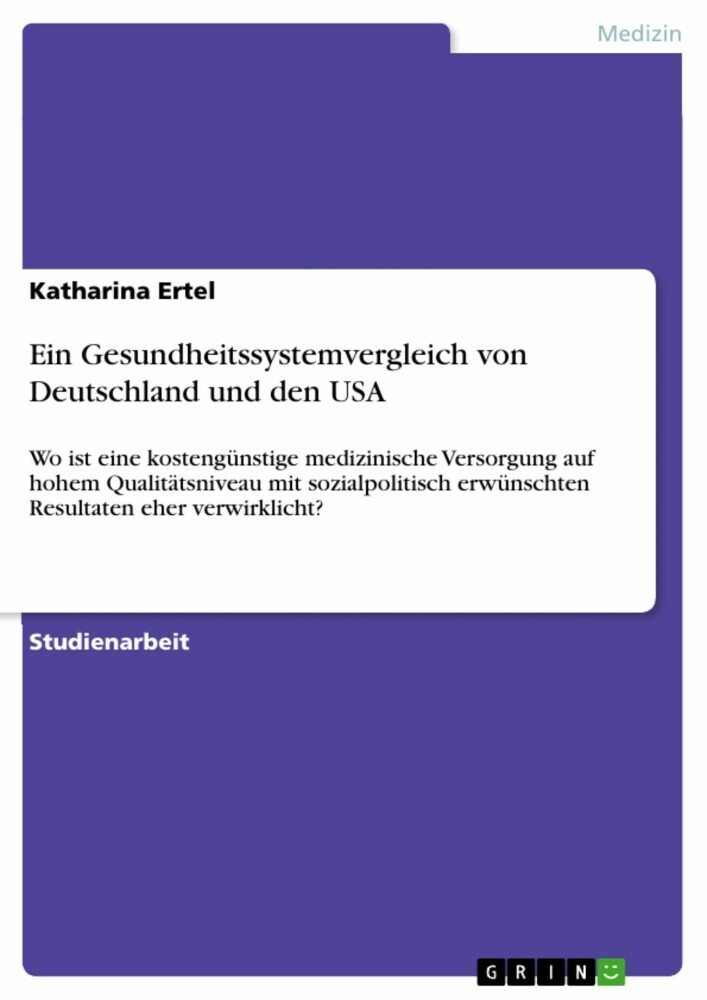 Ein Gesundheitssystemvergleich von Deutschland und den USA main product photo
