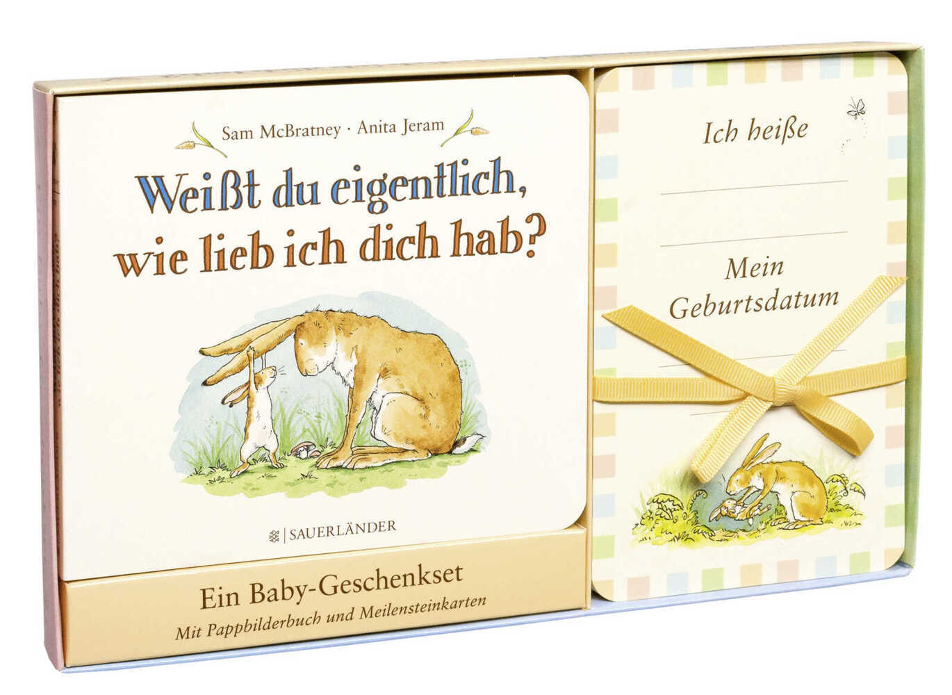 Weißt du eigentlich, wie lieb ich dich hab? Ein Baby-Geschenkset main product photo