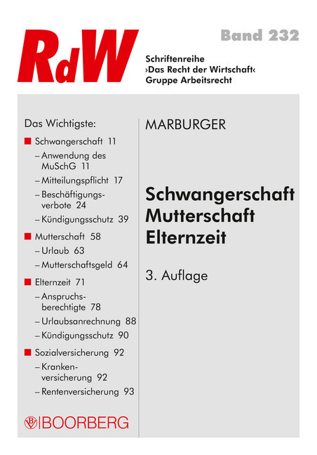 Schwangerschaft - Mutterschaft - Elternzeit main product photo