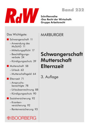 Schwangerschaft - Mutterschaft -  Elternzeit