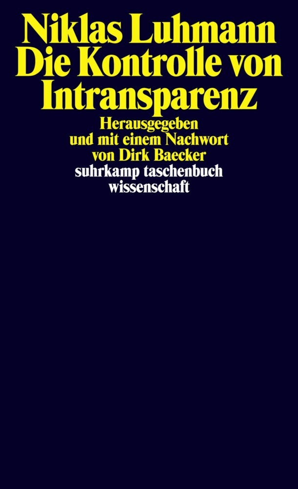 Die Kontrolle von Intransparenz main product photo