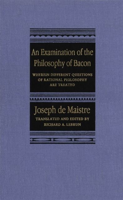 Examination of the Philosophy of Bacon main product photo