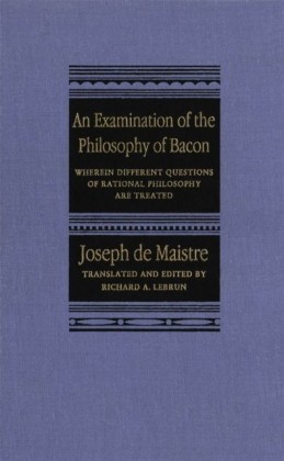 Examination of the Philosophy of Bacon
