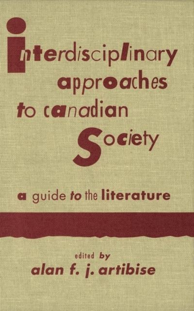 Interdisciplinary Approaches to Canadian Society main product photo
