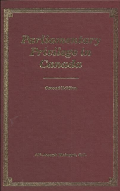Parliamentary Privilege in Canada main product photo