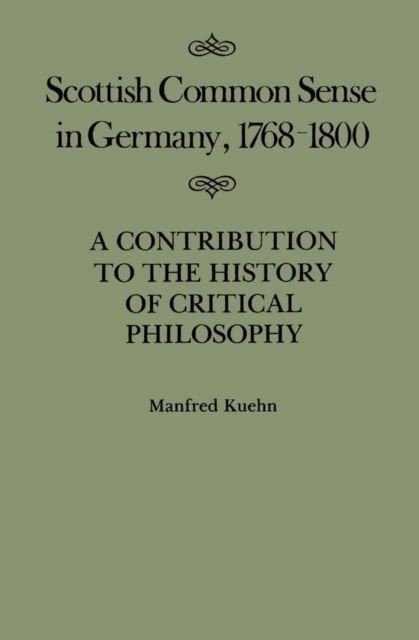 Scottish Common Sense in Germany, 1768-1800 main product photo