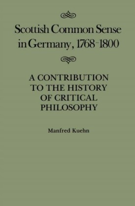 Scottish Common Sense in Germany, 1768-1800