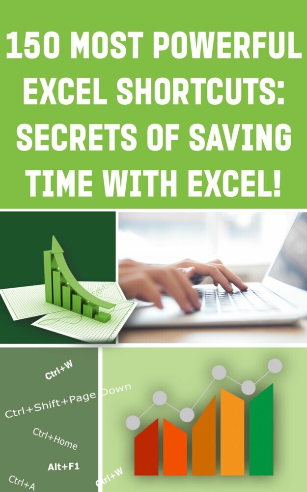 150 Most Poweful Excel Shortcuts main product photo