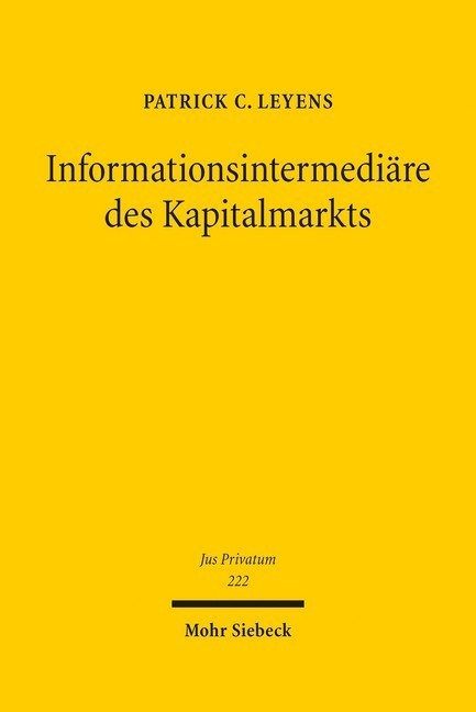 Informationsintermediäre des Kapitalmarkts main product photo