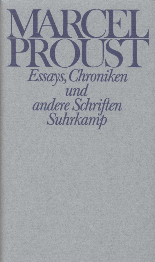 Essays, Chroniken und andere Schriften main product photo