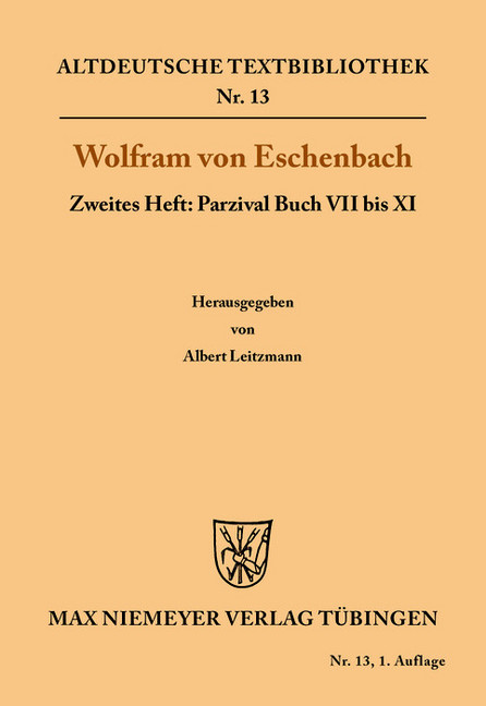 Parzival Buch VII bis XI main product photo