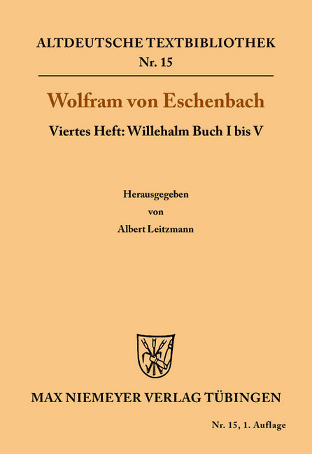 Willehalm Buch I bis V main product photo