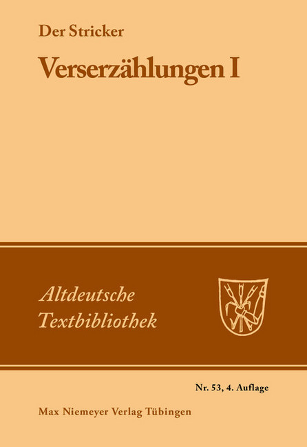 Verserzählungen I main product photo