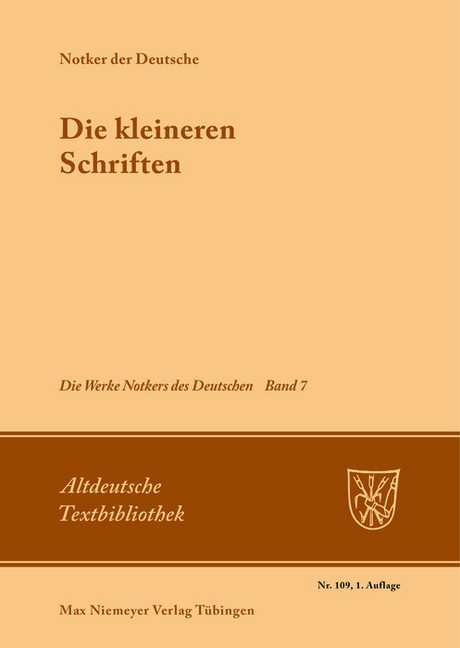 Die kleineren Schriften main product photo