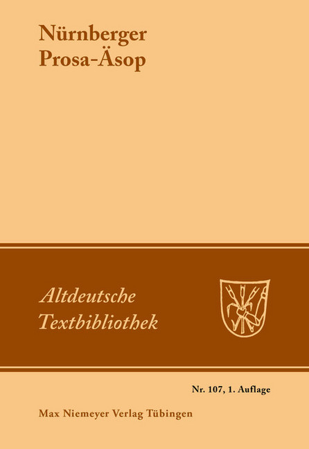 Nürnberger Prosa-Äsop main product photo