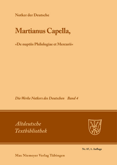 Martianus Capella, "De nuptiis Philologiae et Mercurii" main product photo