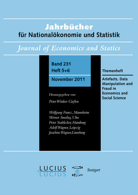 Methodological Artefacts, Data Manipulation and Fraud in Economics and Social Science main product photo
