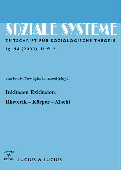 Inklusion /Exklusion: Rhetorik, Körper, Macht main product photo