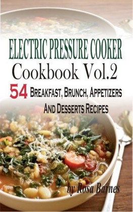 Electric Pressure Cooker Cookbook