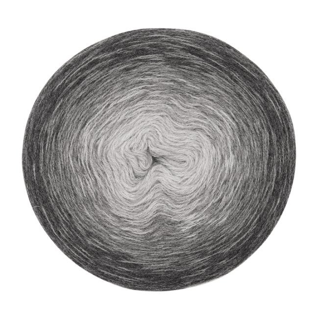 Wolle Dégradé Dreieckstuch, Grau main product photo