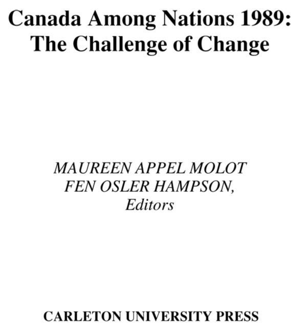 Canada Among Nations, 1989 main product photo
