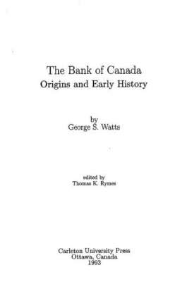 Bank of Canada/La Banque du Canada