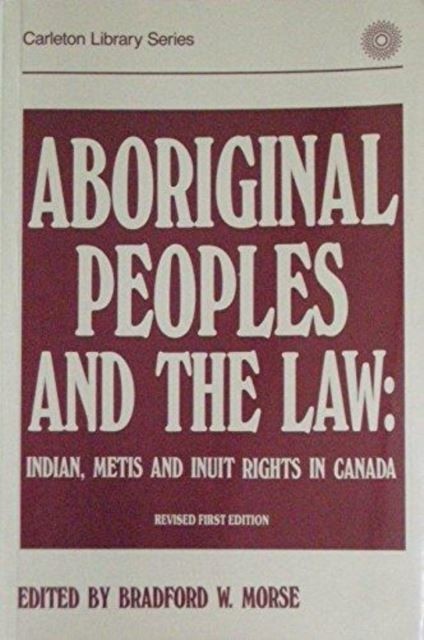 Aboriginal Peoples and the Law main product photo