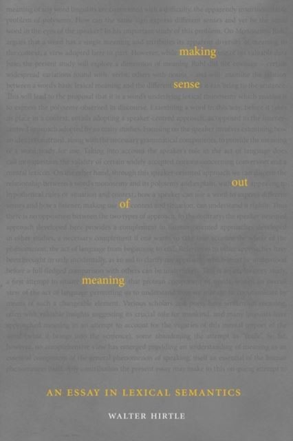 Making Sense out of Meaning main product photo