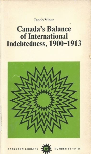 Canada's Balance of International Indebtedness, 1900-1913 main product photo