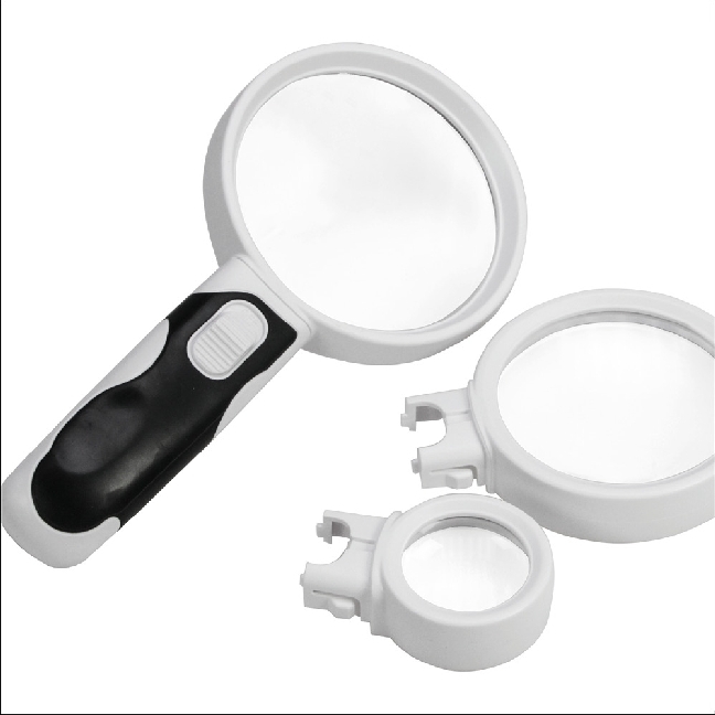 LED-Leuchtlupe mit 3 Linsenaufsätzen main product photo