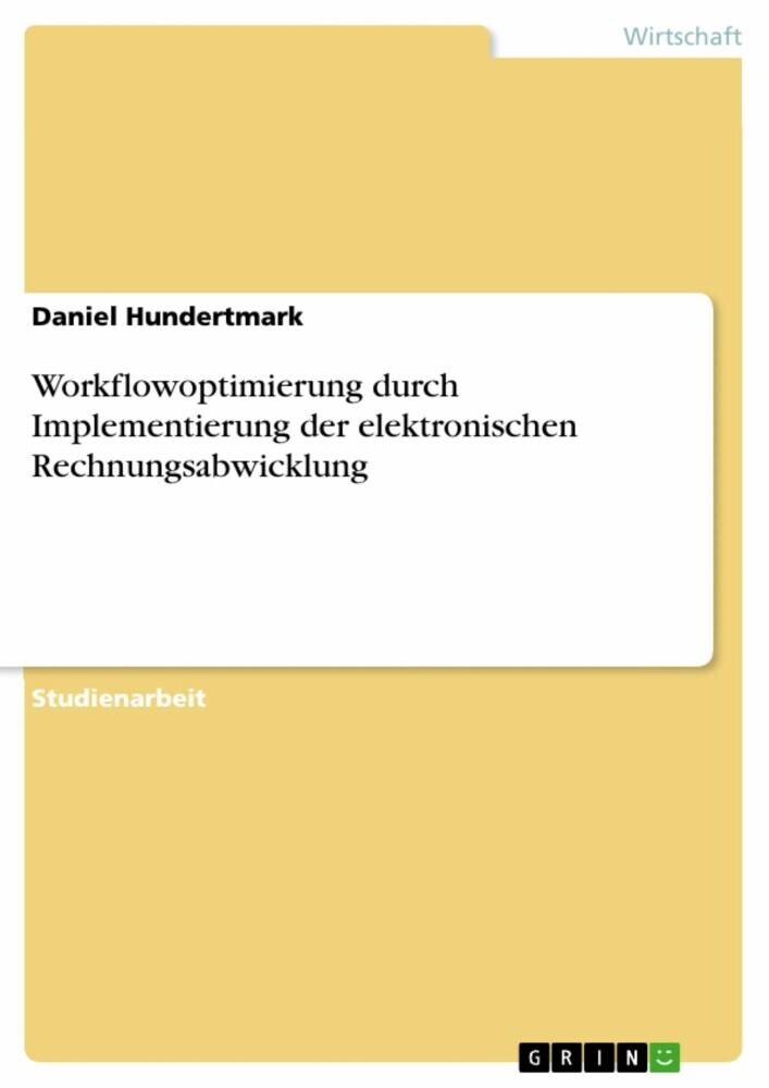 Workflowoptimierung durch Implementierung der elektronischen Rechnungsabwicklung main product photo