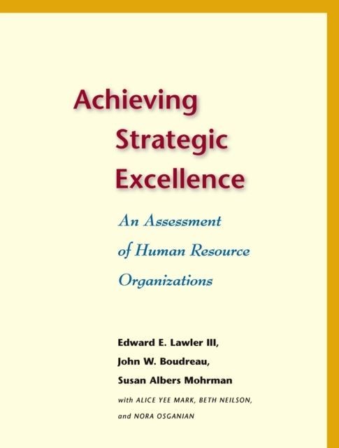 Achieving Strategic Excellence main product photo
