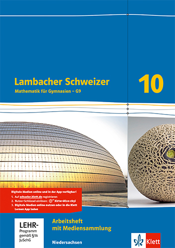 Lambacher Schweizer Mathematik 10 - G9. Ausgabe Niedersachsen, m. 1 Beilage main product photo