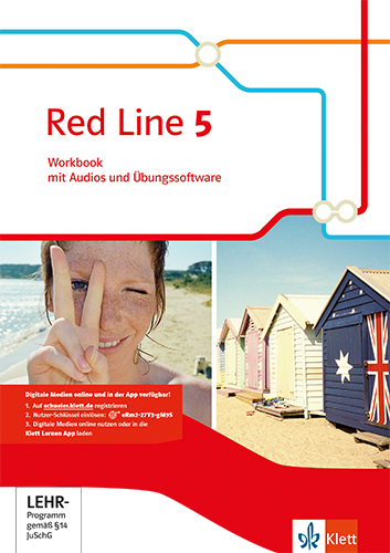 Red Line. Ausgabe ab 2014 - 9. Klasse, Workbook mit Audio-CD und CD-ROM. Bd.5 main product photo