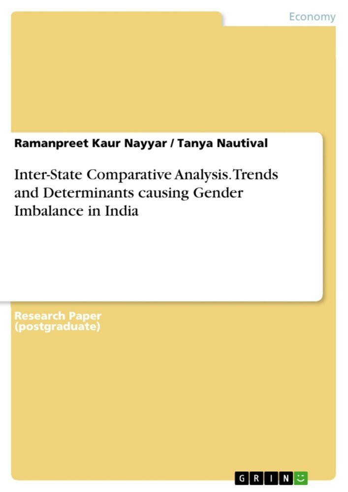 Inter-State Comparative Analysis. Trends and Determinants causing Gender Imbalance in India main product photo
