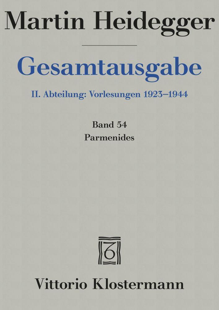 Parmenides (Wintersemester 1942/43) main product photo