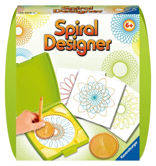 Ravensburger Spiral-Designer Mini 29709, Zeichnen lernen für Kinder ab 6 Jahren, Kreatives Zeichen-Set mit Mandala-Schablone für farbenfrohe Spiralbilder und Mandalas main product photo