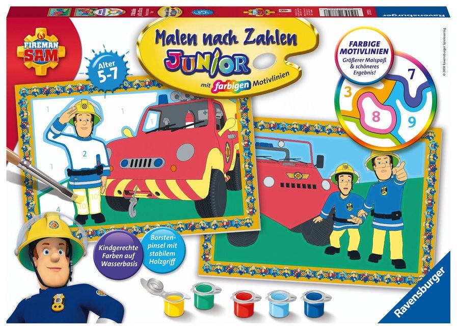Ravensburger Malen nach Zahlen 27772 - Feuerwehrmann Sam - Kinder 5-7 Jahren main product photo