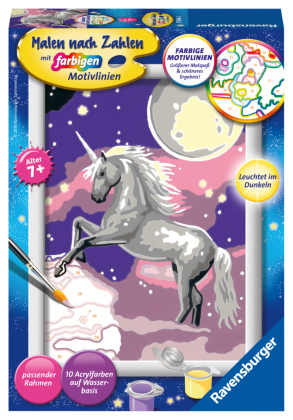 Ravensburger Malen nach Zahlen 27846 - Einhorn - Kinder ab 7 Jahren