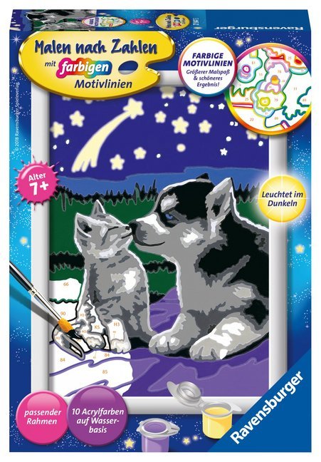 Ravensburger Malen nach Zahlen 27847 - Hund und Katze - Kinder ab 7 Jahren main product photo