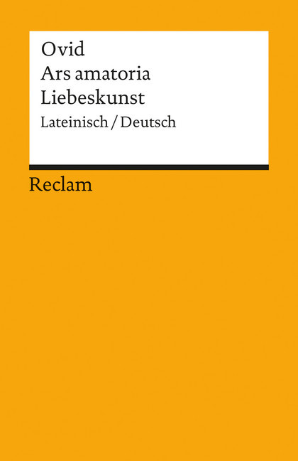 Ars amatoria / Liebeskunst. Lateinisch/Deutsch main product photo