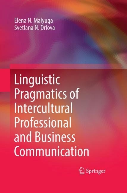 Linguistic Pragmatics of Intercultural Professional and Business Communication main product photo