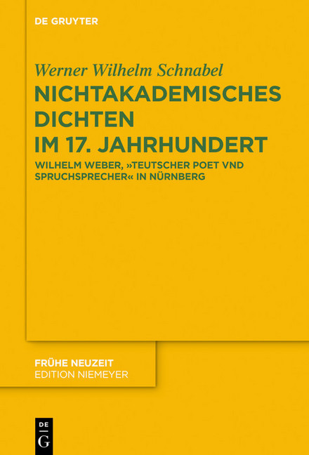 Nichtakademisches Dichten im 17. Jahrhundert main product photo