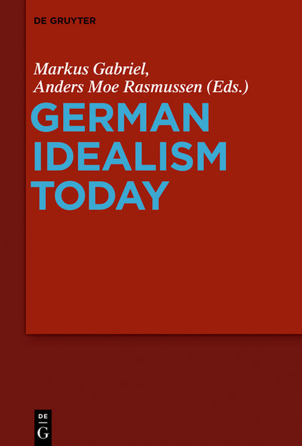 German Idealism Today main product photo