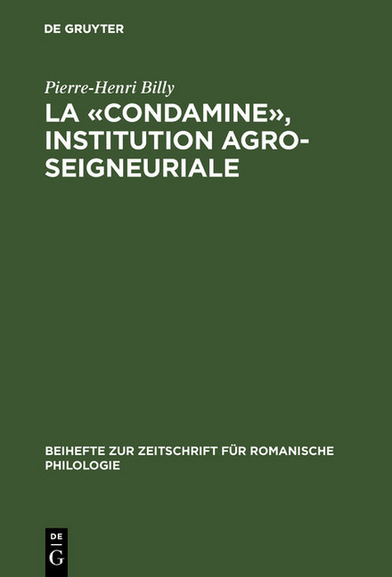 La "condamine", institution agro-seigneuriale main product photo